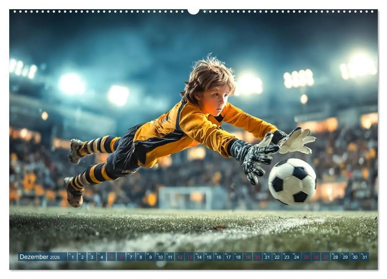 Bild: 9783516703108 | Fussball - Kids in Action (hochwertiger Premium Wandkalender 2026...