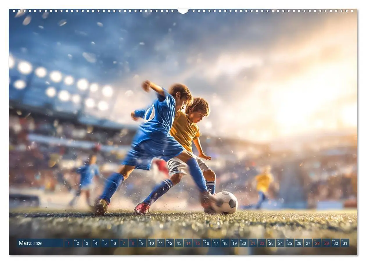 Bild: 9783516703108 | Fussball - Kids in Action (hochwertiger Premium Wandkalender 2026...