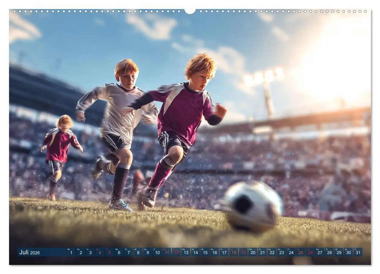 Bild: 9783516703108 | Fussball - Kids in Action (hochwertiger Premium Wandkalender 2026...