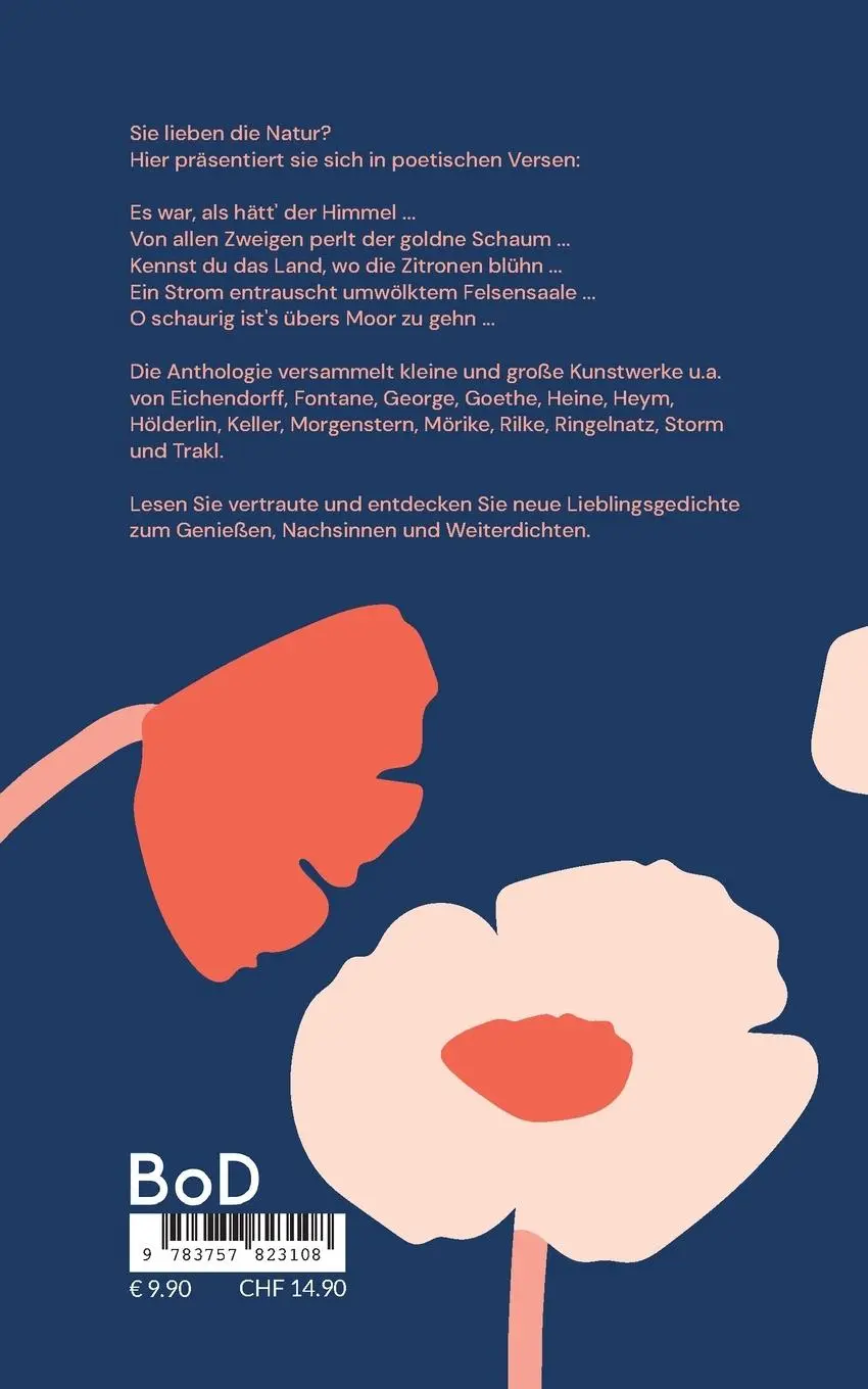 Rückseite: 9783757823108 | Naturgedichte | Poetische Landschaften in der Lyrik | Schulte-Herrmann