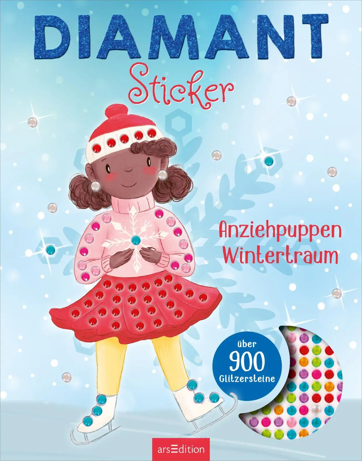 Bild: 9783845863108 | Diamantsticker Anziehpuppen - Wintertraum | Über 900 Glitzersteine