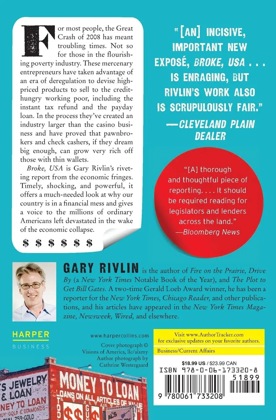 Rückseite: 9780061733208 | Broke, USA | Gary Rivlin | Taschenbuch | Englisch | 2011