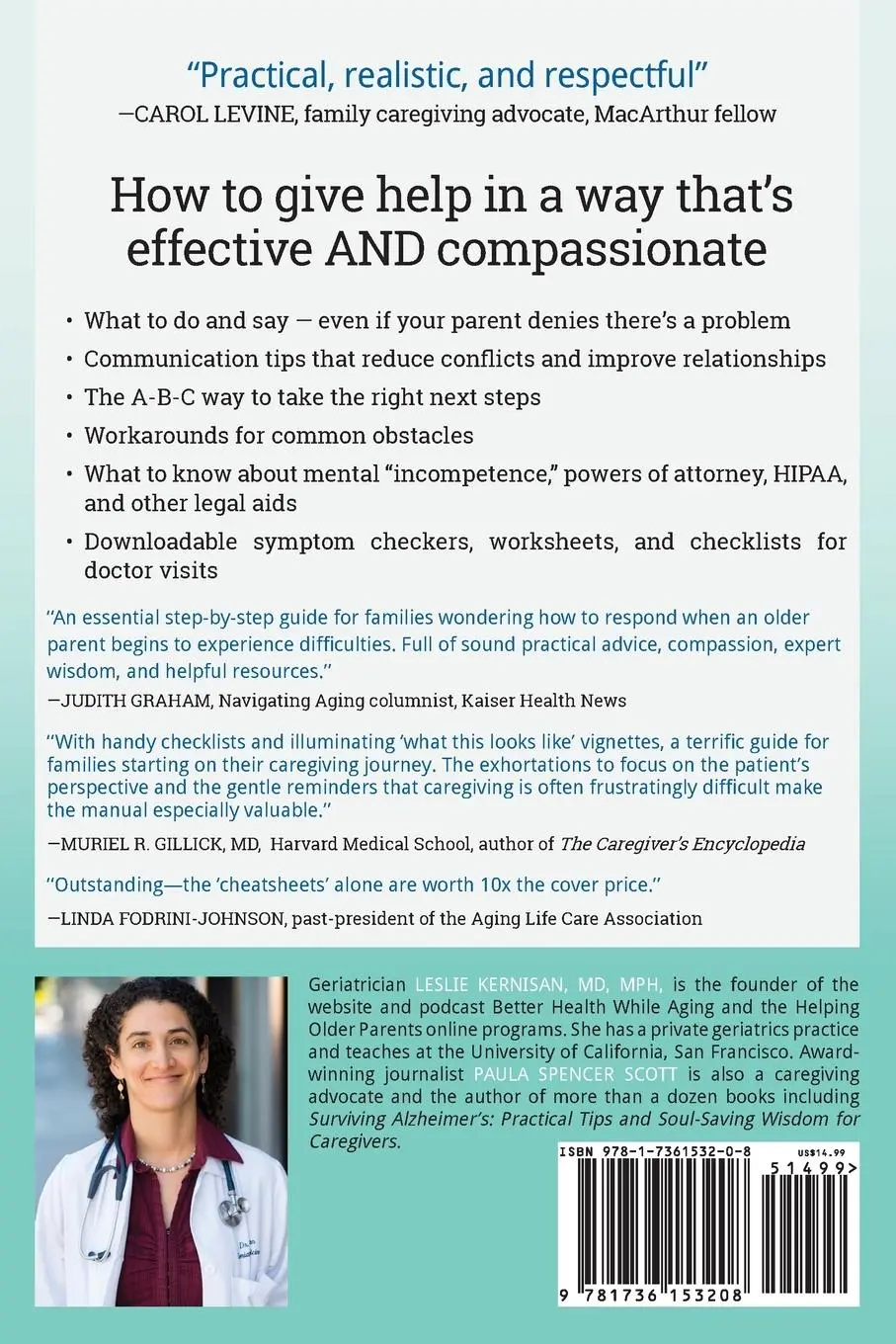 Rückseite: 9781736153208 | When Your Aging Parent Needs Help | MD Leslie Kernisan (u. a.) | Buch