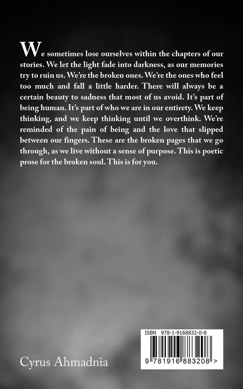 Rückseite: 9781916883208 | Broken Pages | Poetic Prose for the Broken Soul | Poetry (u. a.)