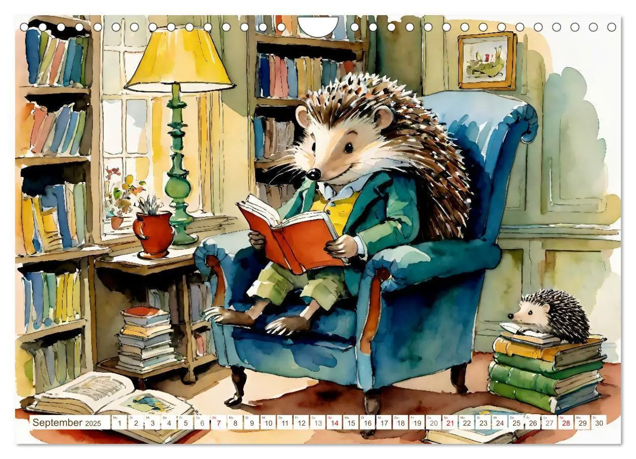 Bild: 9783383803208 | Bei Familie Igel (Wandkalender 2025 DIN A4 quer), CALVENDO...