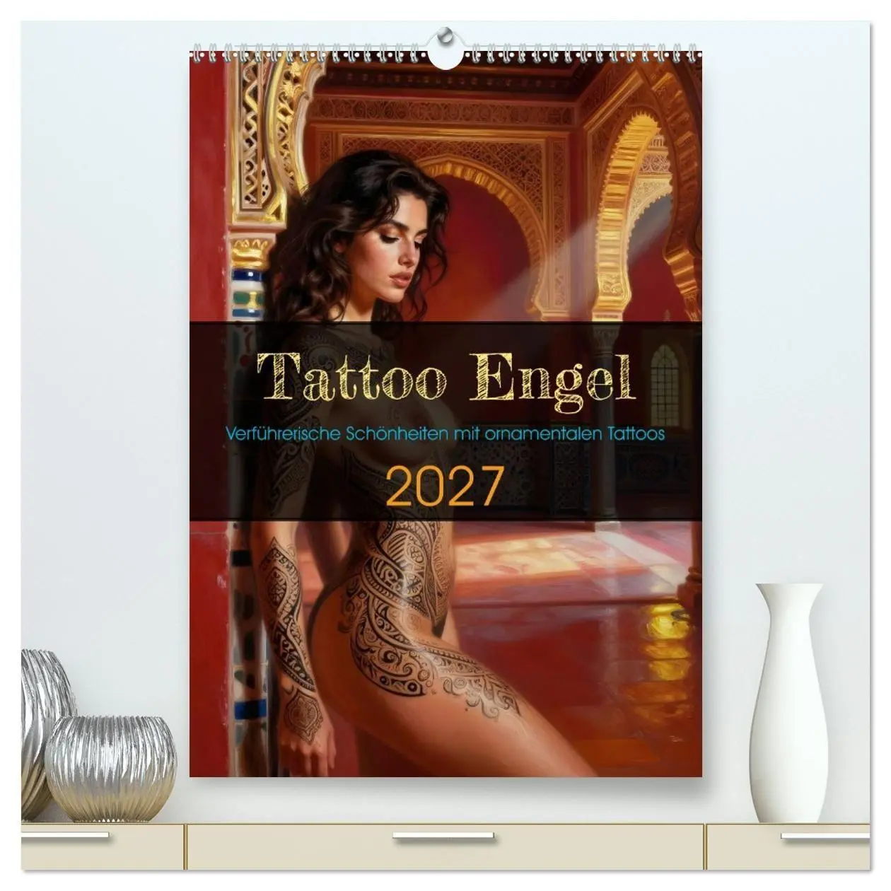 Cover: 9783516793208 | Tattoo Engel (hochwertiger Premium Wandkalender 2027 DIN A2 hoch),...