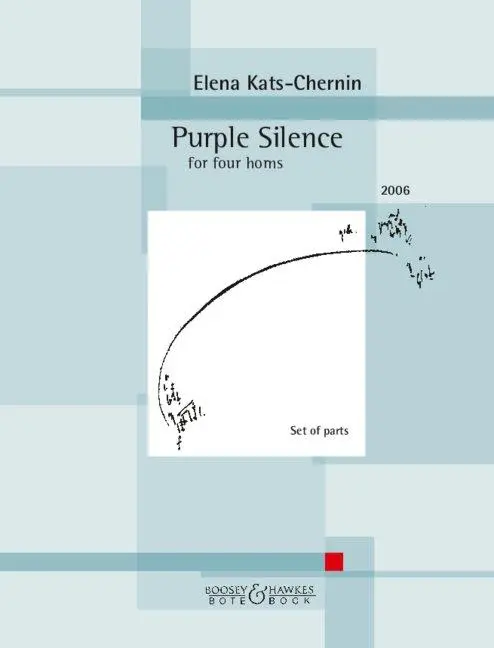 Purple Silence: for four horns. 4 Hörner. Stimmensatz.