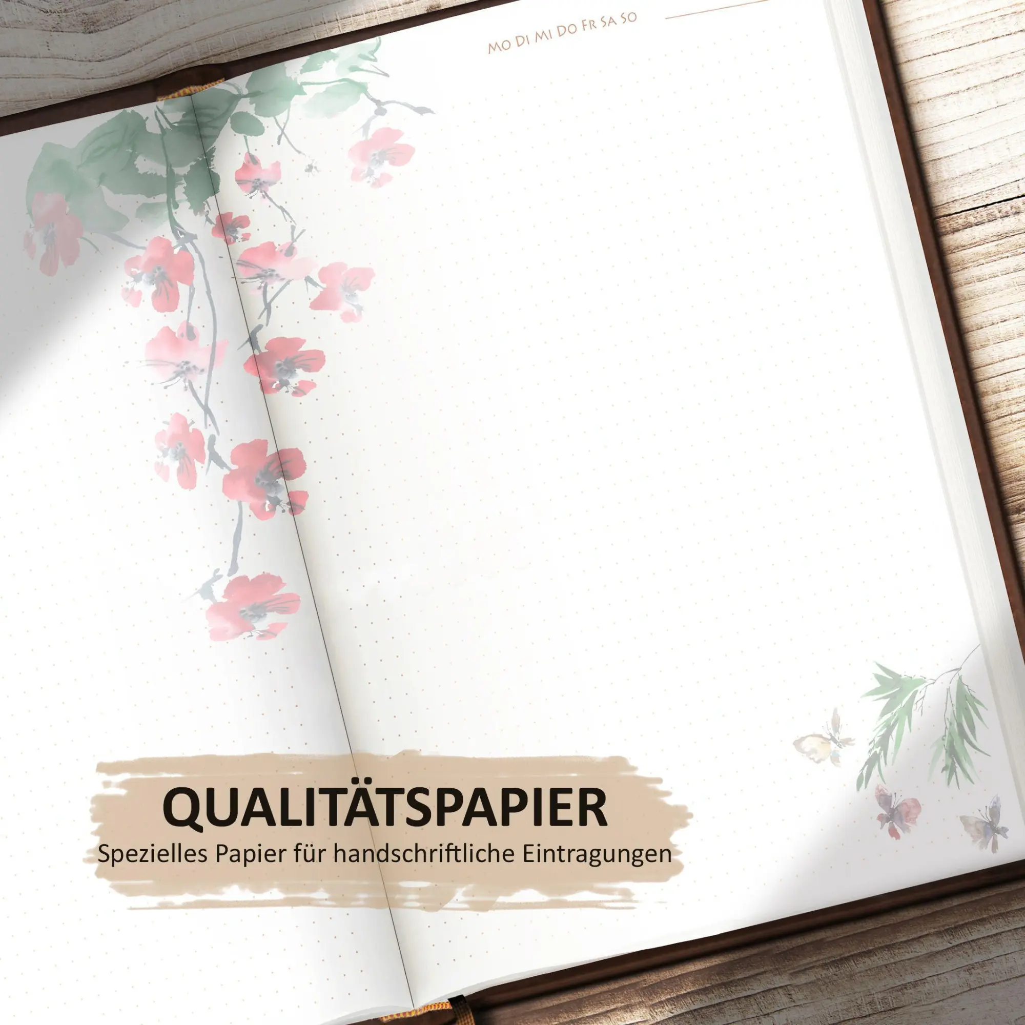 Bild: 9783982303208 | Tagebuch illustriert mit Aquarellmalerei und schönen Sprüchen zum...