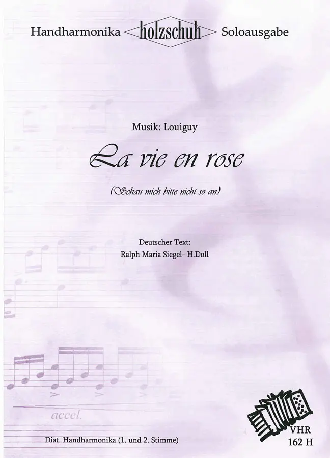 Cover: 9790201303208 | La Vie En Rose | Louiguy | Buch | Holzschuh Musikverlag
