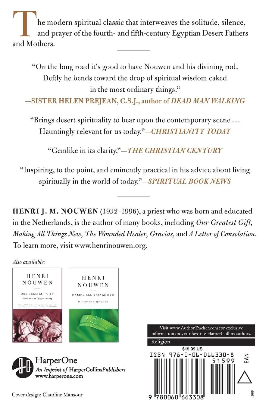 Rückseite: 9780060663308 | The Way of the Heart | Henri J M Nouwen | Taschenbuch | Englisch