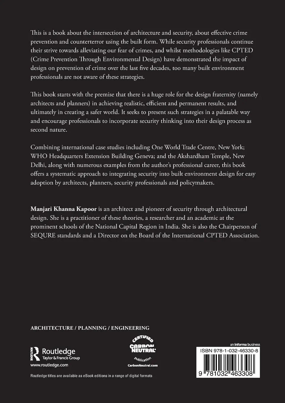 Rückseite: 9781032463308 | Security by Design | Manjari Khanna Kapoor | Taschenbuch | Englisch