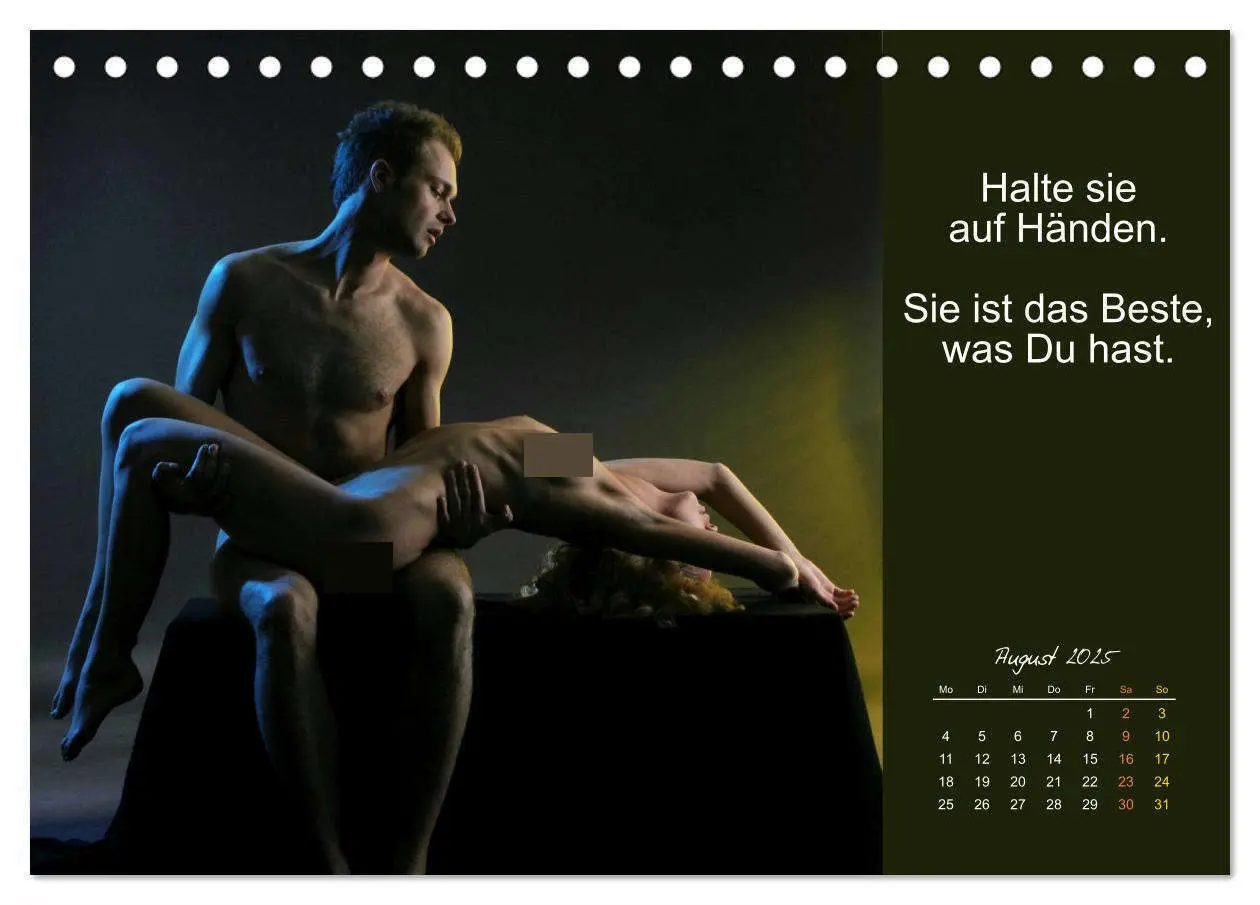 Bild: 9783435123308 | Gelebte Erotik für Paare (Tischkalender 2025 DIN A5 quer), CALVENDO...