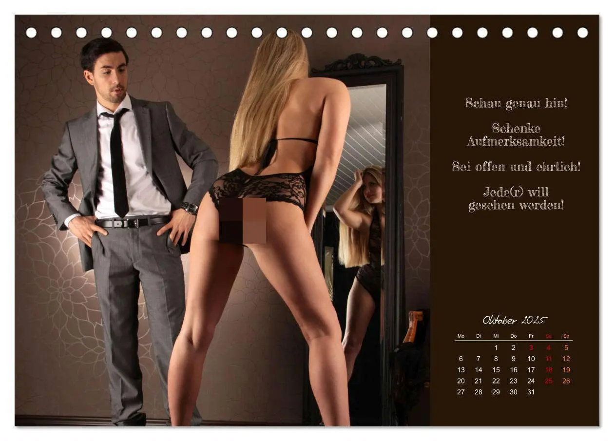 Bild: 9783435123308 | Gelebte Erotik für Paare (Tischkalender 2025 DIN A5 quer), CALVENDO...