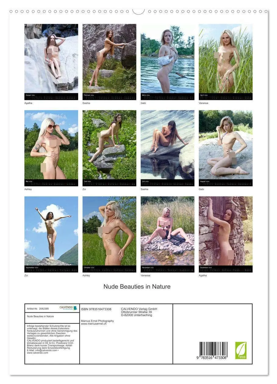 Bild: 9783516473308 | Nude Beauties in Nature (hochwertiger Premium Wandkalender 2026 DIN...