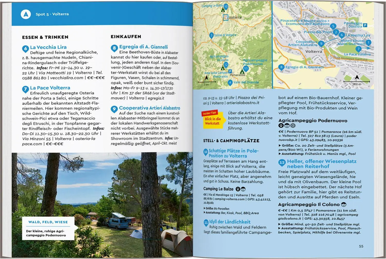 Bild: 9783575023308 | MARCO POLO Camper Guide Toskana, Umbrien &amp; Marken | Schnurrer | Buch