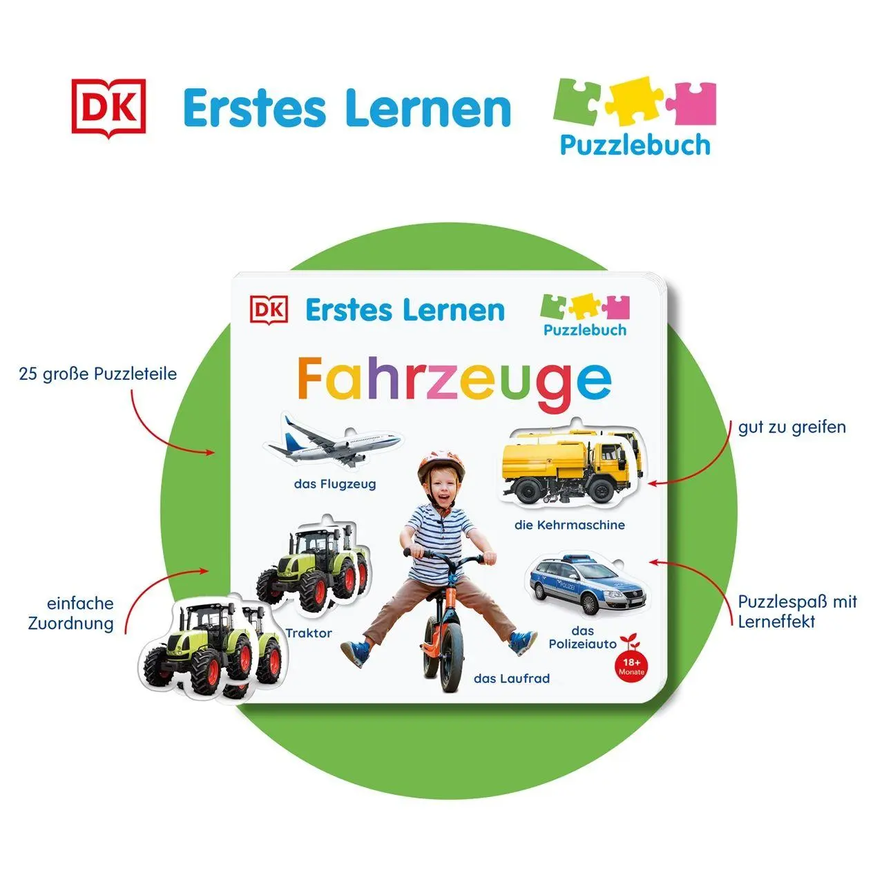 Bild: 9783831053308 | Erstes Lernen Puzzlebuch. Fahrzeuge | DK Erstes Lernen | Buch | 12 S.
