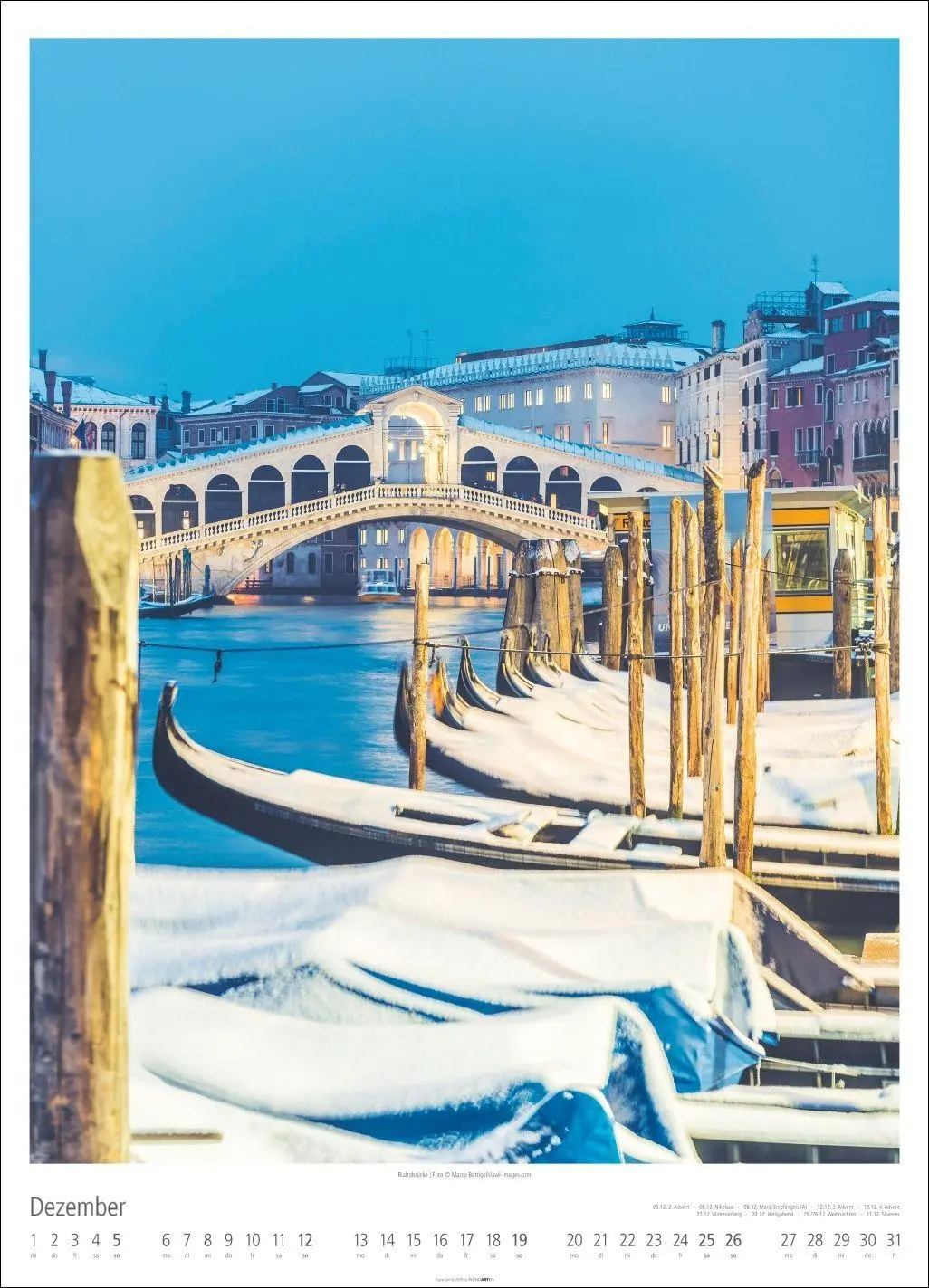 Bild: 9783839903308 | Venezia Kalender 2027 - La Serenissima | Kalender | Spiralbindung