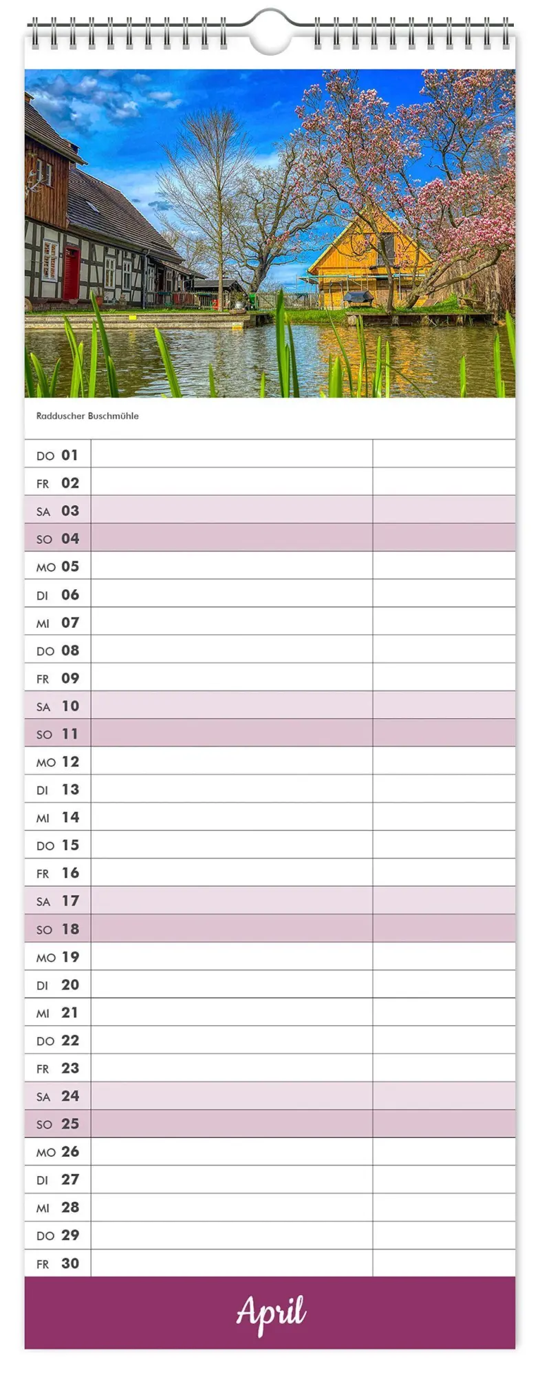 Bild: 9783912303308 | Küchenkalender Spreewald 2027 NEU! inkl. Rezepte | K4 Verlag (u. a.)