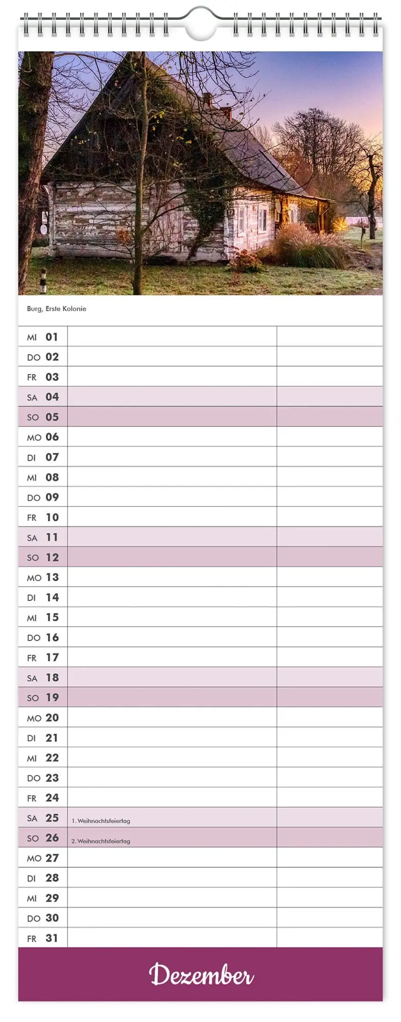 Bild: 9783912303308 | Küchenkalender Spreewald 2027 NEU! inkl. Rezepte | K4 Verlag (u. a.)