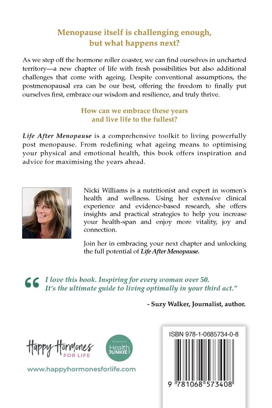 Rückseite: 9781068573408 | Life After Menopause | Nicki Williams | Taschenbuch | Englisch | 2024