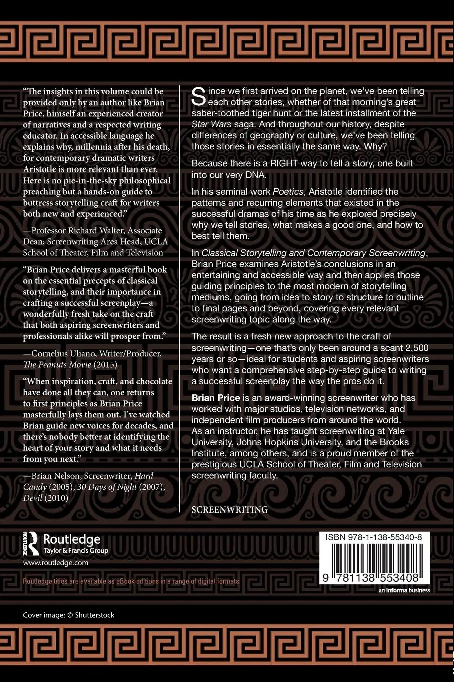 Rückseite: 9781138553408 | Classical Storytelling and Contemporary Screenwriting | Brian Price