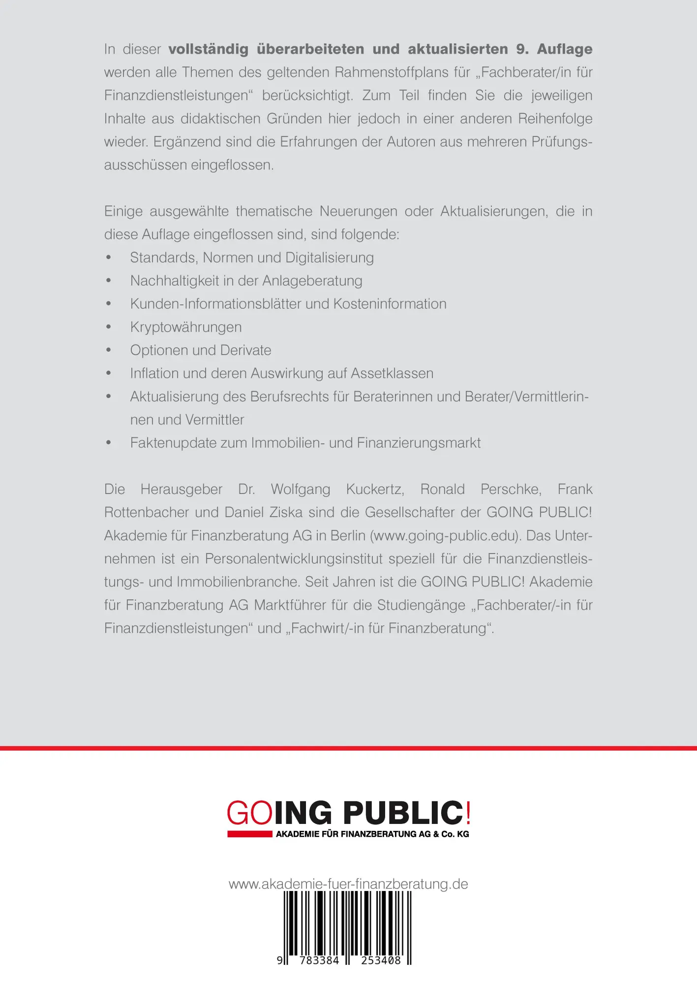 Rückseite: 9783384253408 | Praxiswissen Finanzdienstleistungen | AG | Taschenbuch | 864 S. | 2024