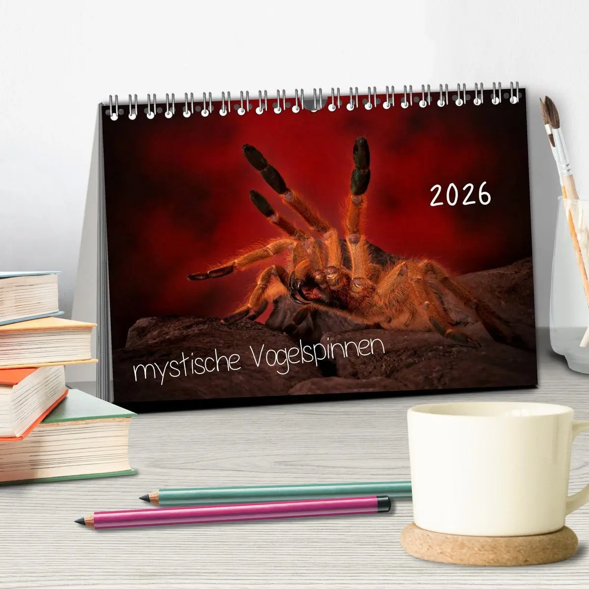 Bild: 9783457993408 | Mystische Vogelspinnen (Tischkalender 2026 DIN A5 quer), CALVENDO...