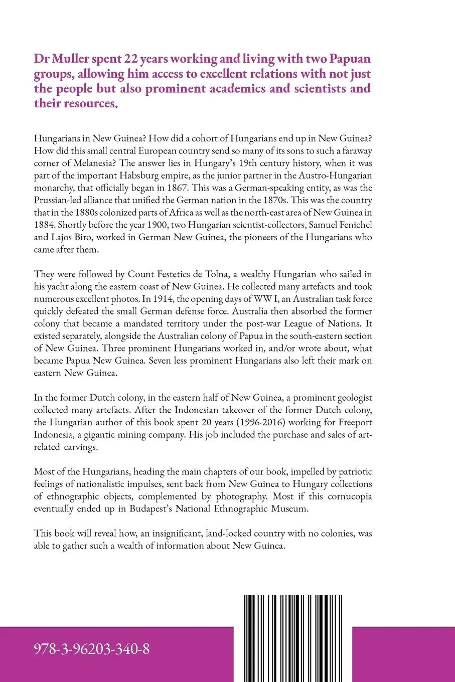 Rückseite: 9783962033408 | Hungarians in New Guinea | Kal Muller | Taschenbuch | Englisch | 2024