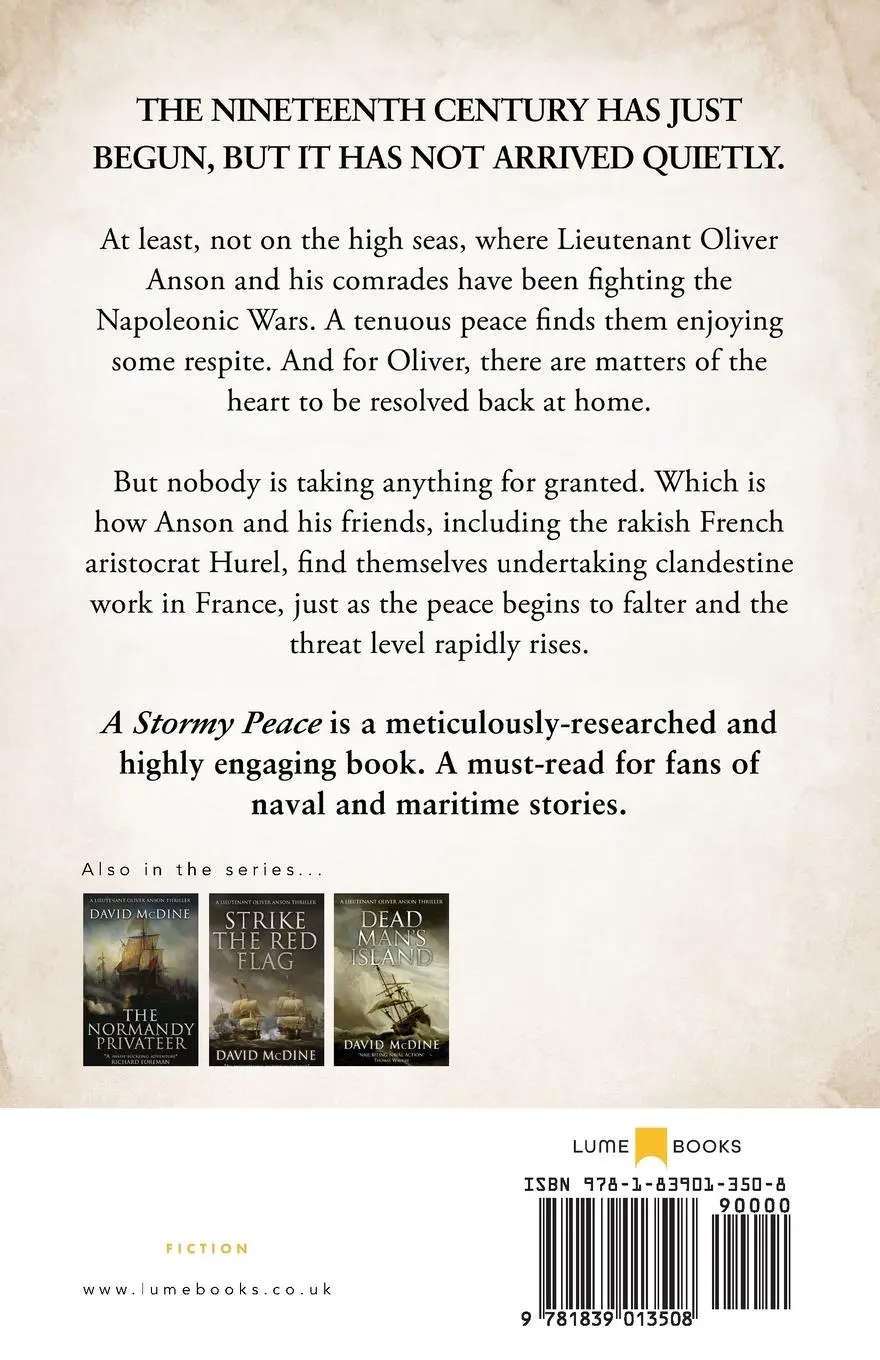 Rückseite: 9781839013508 | A Stormy Peace | David McDine | Taschenbuch | Englisch | 2022