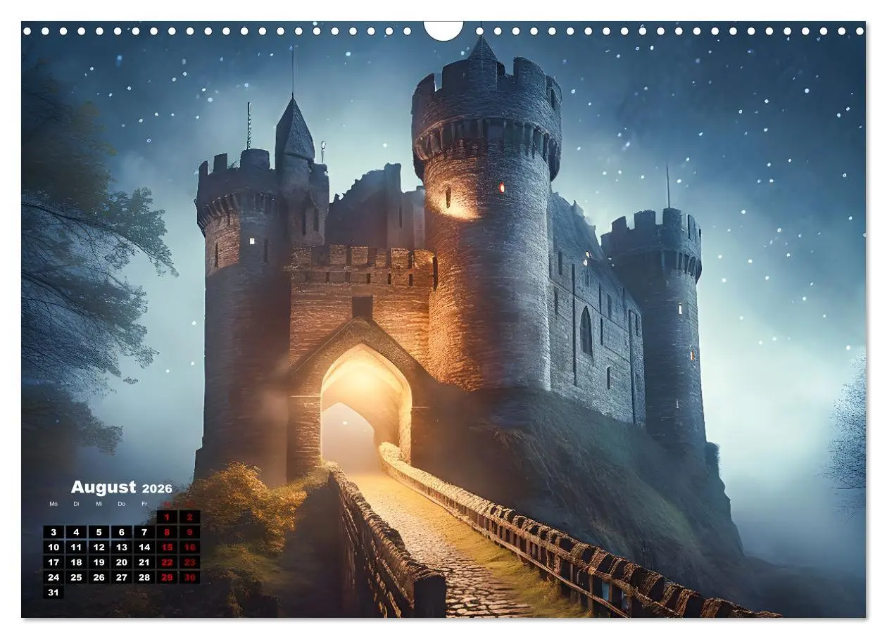 Bild: 9783457503508 | Burgen der Phantasie (Wandkalender 2026 DIN A3 quer), CALVENDO...