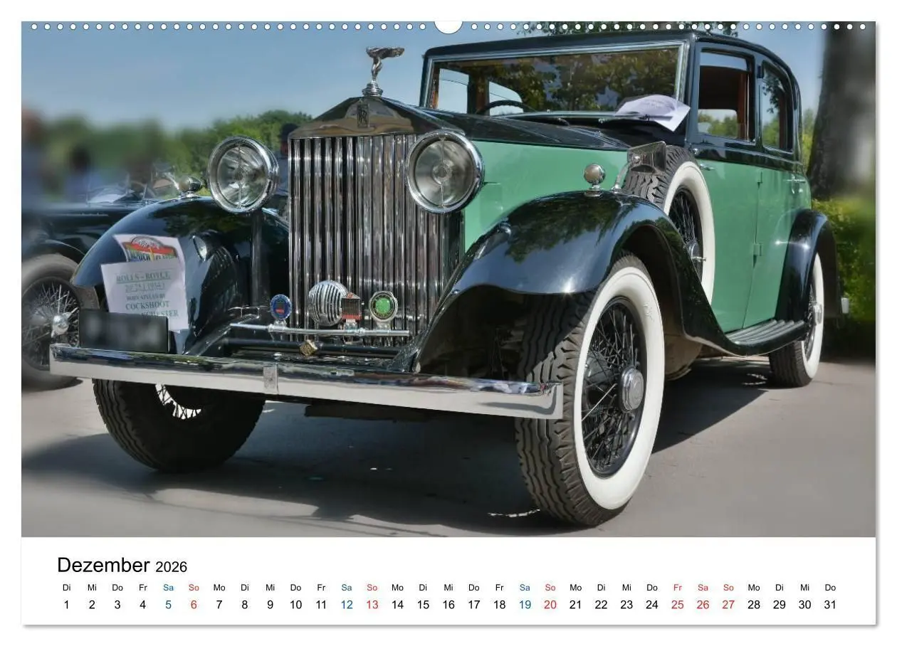 Bild: 9783516073508 | Oldtimer - Altes Blech in neuem Glanz (Wandkalender 2026 DIN A2...