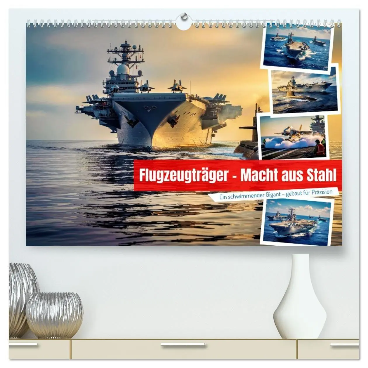 Cover: 9783516763508 | Flugzeugträger - Macht aus Stahl (hochwertiger Premium Wandkalender...