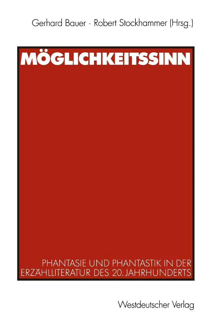 Cover: 9783531133508 | Möglichkeitssinn | Robert Stockhammer (u. a.) | Taschenbuch | 272 S.