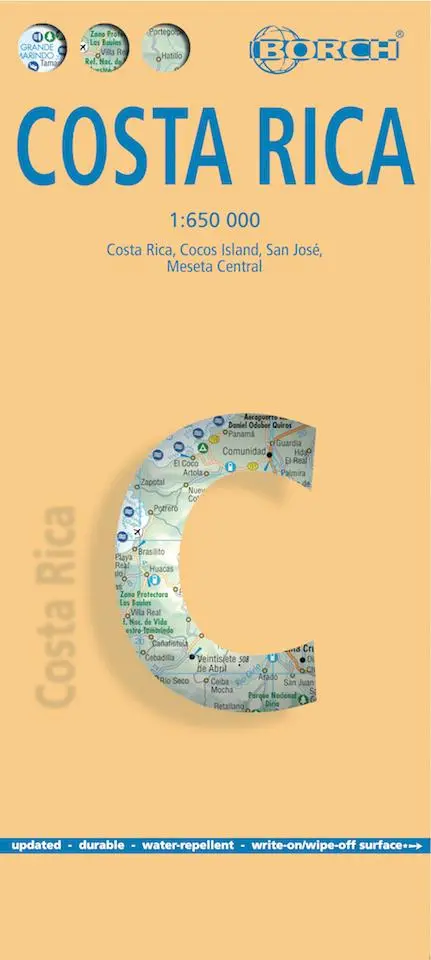Cover: 9783866093508 | Costa Rica 1 : 650 000 | Isla del Coco, San José, Meseta Central