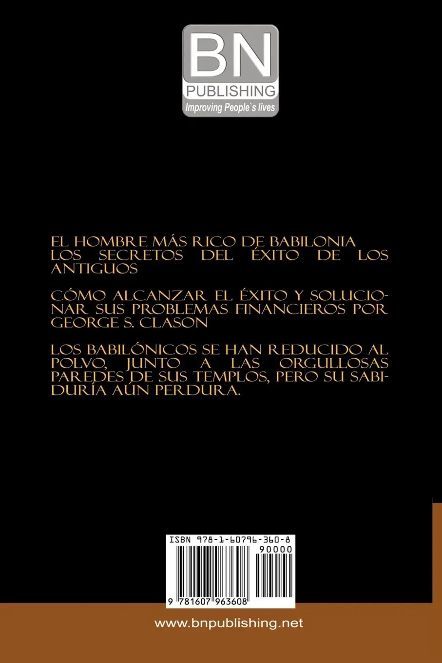 Rückseite: 9781607963608 | El Hombre Mas Rico de Babilionia - Ilustrado | George Samuel Clason