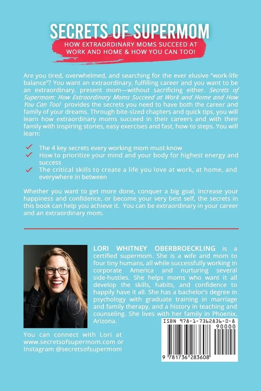 Rückseite: 9781736283608 | Secrets of Supermom | Lori Whitney Oberbroeckling | Taschenbuch | 2021
