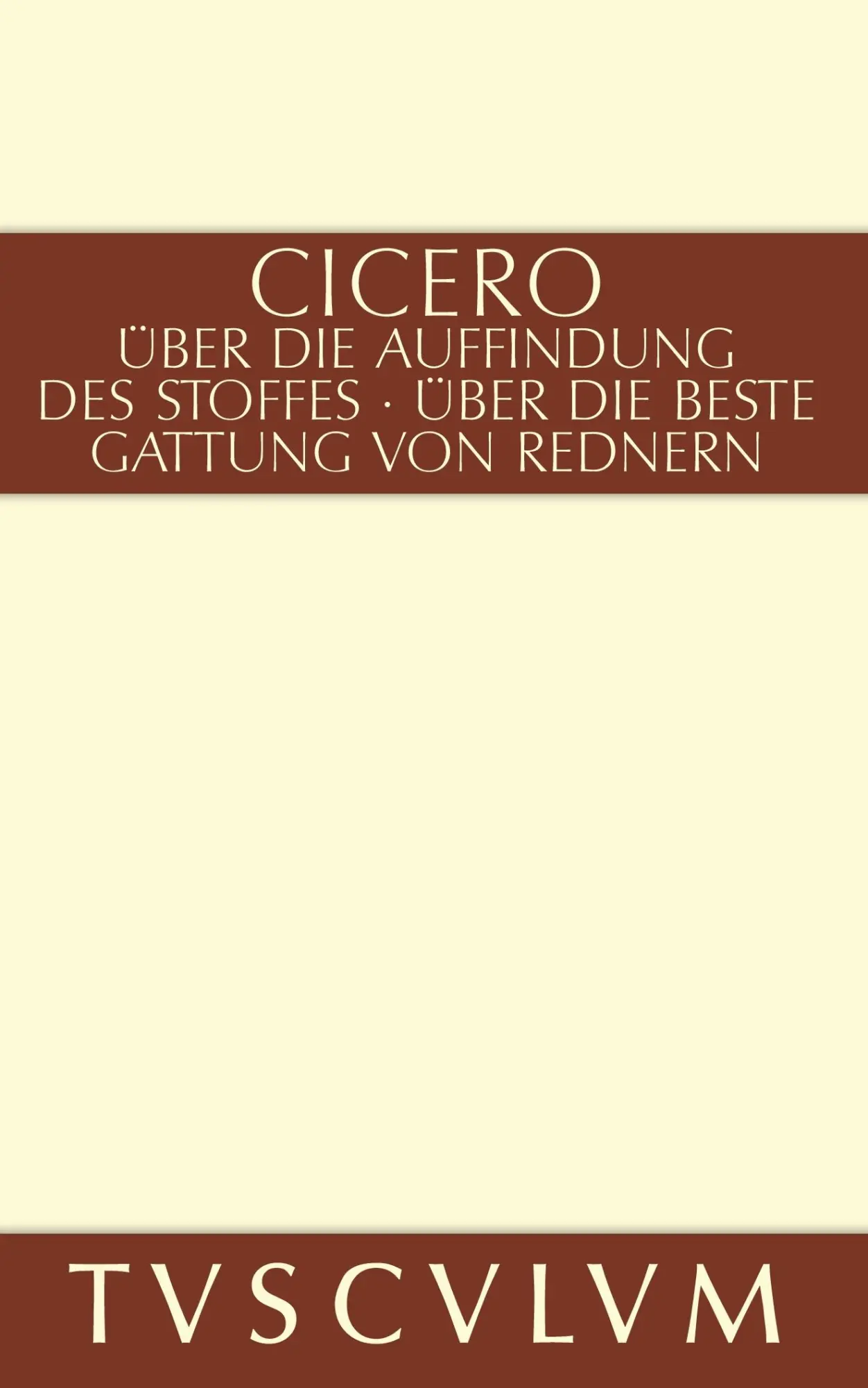 Cover: 9783050053608 | Über die Auffindung des Stoffes / De inventione | Lateinisch - Deutsch