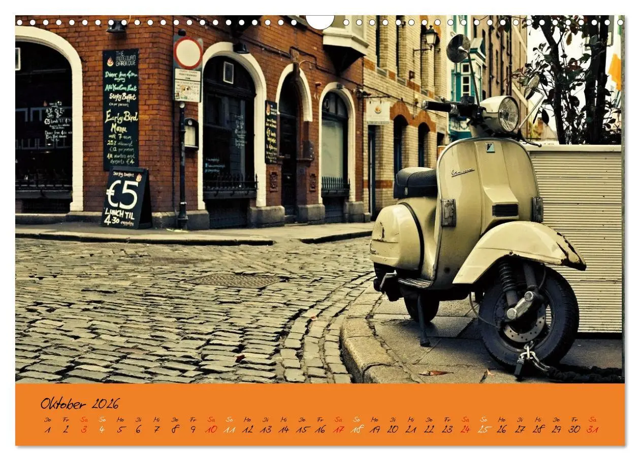 Bild: 9783457593608 | Vespa Liebe (Wandkalender 2026 DIN A3 quer), CALVENDO Monatskalender