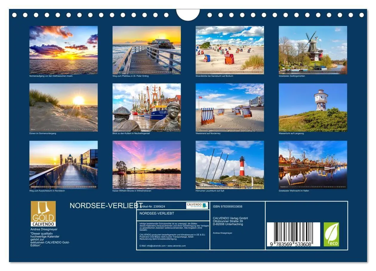 Bild: 9783569533608 | NORDSEE-VERLIEBT (Wandkalender 2027 DIN A4 quer), CALVENDO...