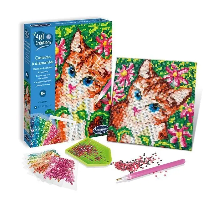 Cover: 3373910203708 | Sentosphere Strasssteinbild Katze | Kit (Bastelset) | 3920370 | 2024