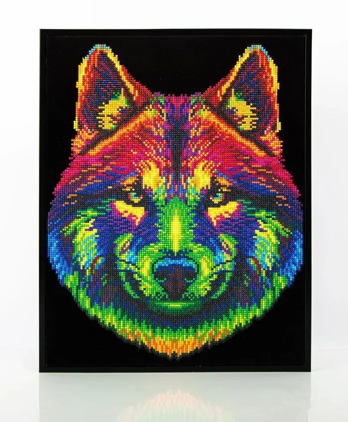 Cover: 4895225943708 | DIAMOND DOTZ - Diamond Painting Neon Wolf | Kit (Bastelset) | 2025
