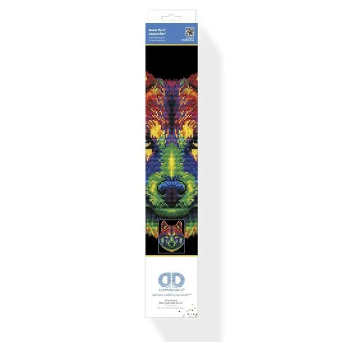 Bild: 4895225943708 | DIAMOND DOTZ - Diamond Painting Neon Wolf | Kit (Bastelset) | 2025
