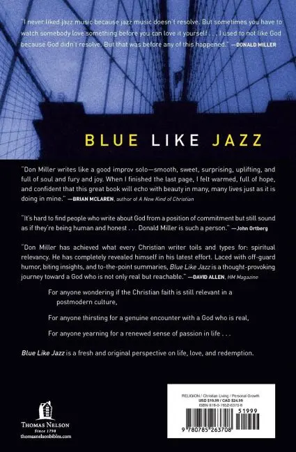 Rückseite: 9780785263708 | Blue Like Jazz | Nonreligious Thoughts on Christian Spirituality