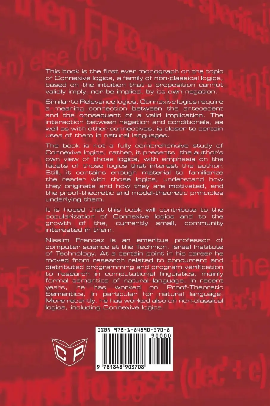 Rückseite: 9781848903708 | A View of Connexive Logics | Nissim Francez | Taschenbuch | Englisch