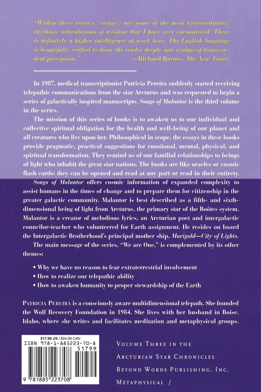 Rückseite: 9781885223708 | Songs Of Malantor | Patricia Pereira | Taschenbuch | Englisch | 1998