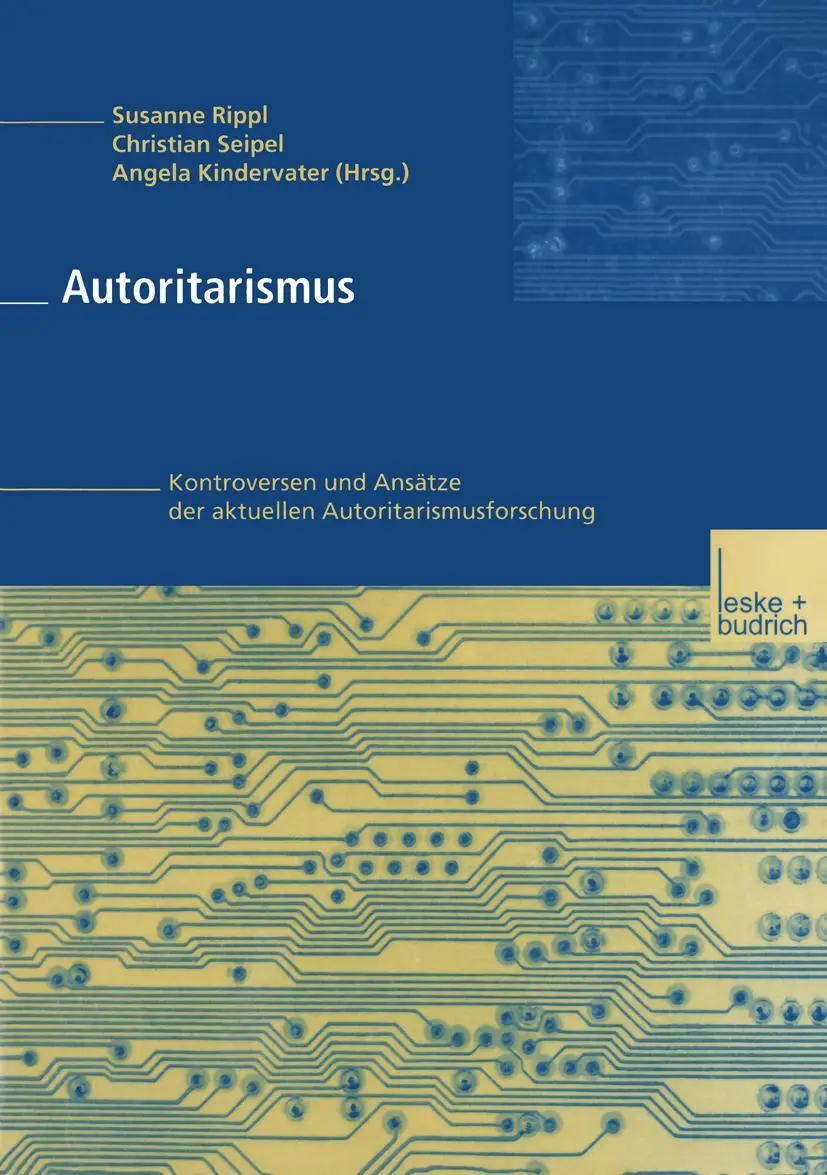 Cover: 9783322913708 | Autoritarismus | Susanne Rippl | Taschenbuch | 284 S. | Deutsch | 2012