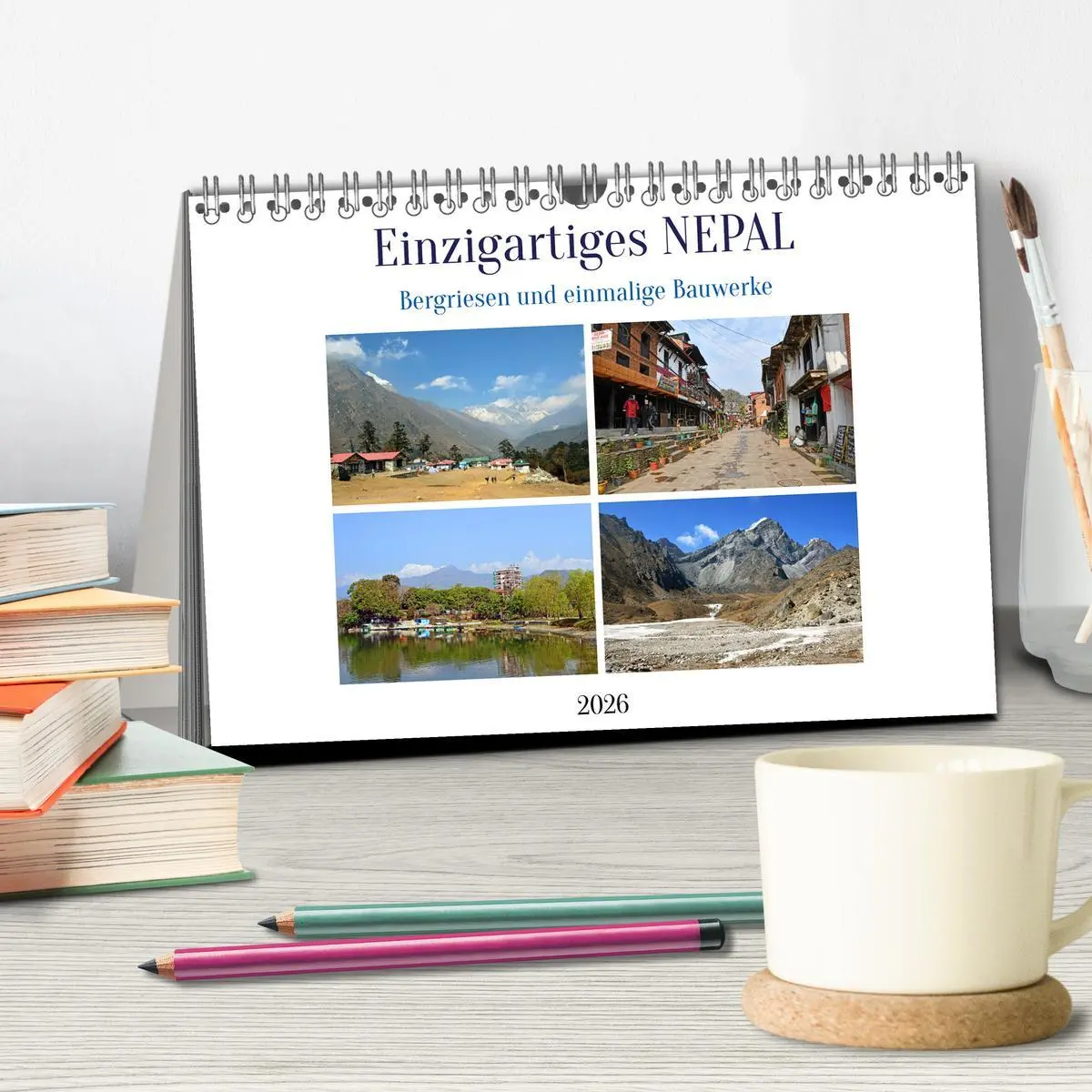 Bild: 9783457413708 | Einzigartiges NEPAL (Tischkalender 2026 DIN A5 quer), CALVENDO...