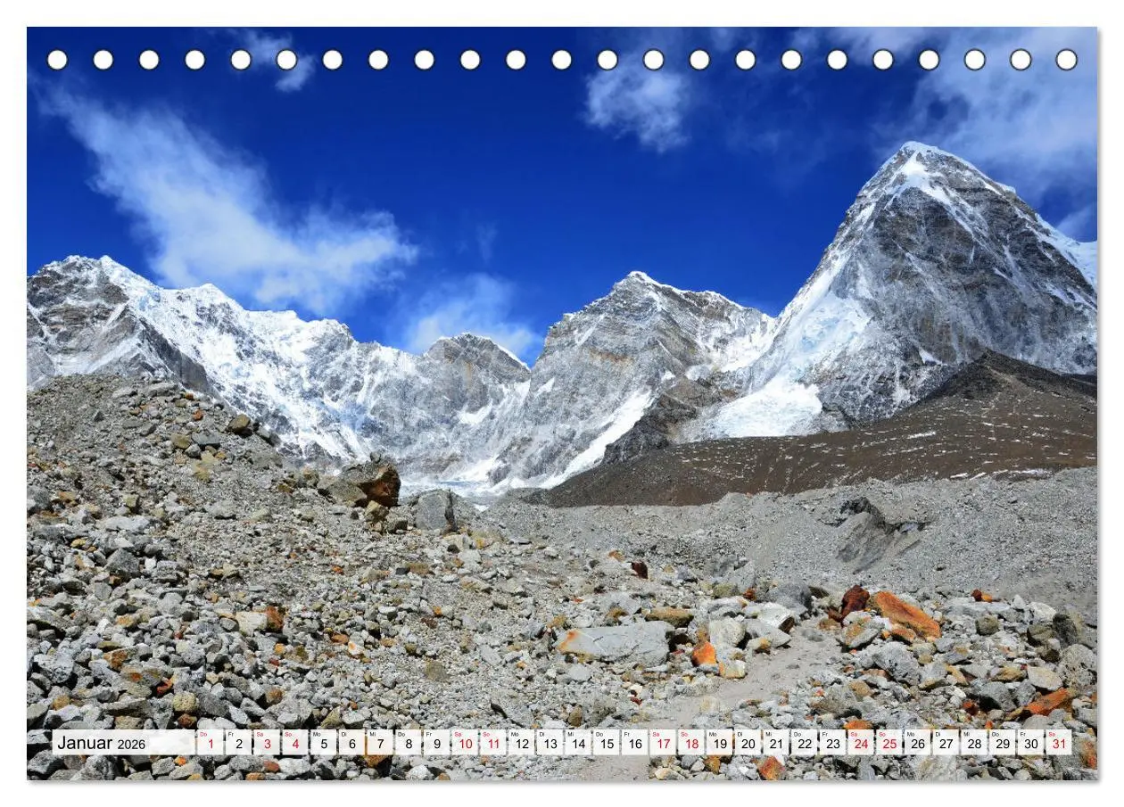 Bild: 9783457413708 | Einzigartiges NEPAL (Tischkalender 2026 DIN A5 quer), CALVENDO...
