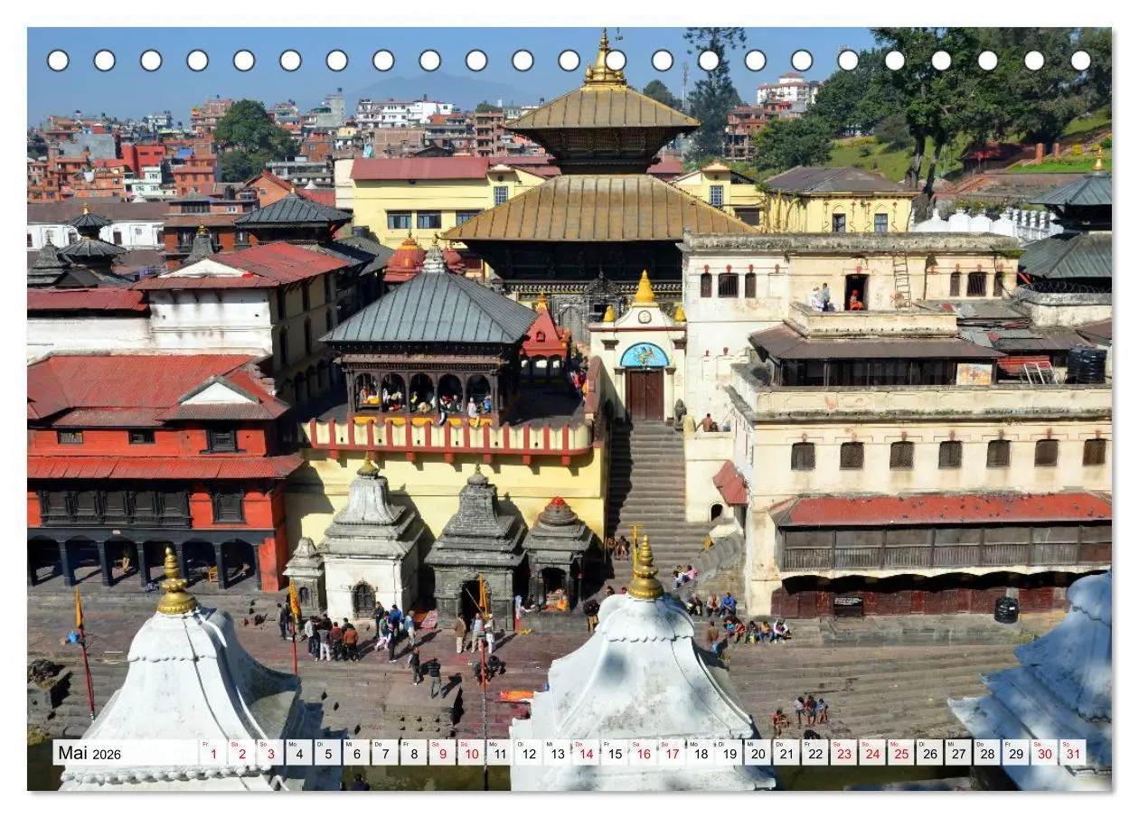Bild: 9783457413708 | Einzigartiges NEPAL (Tischkalender 2026 DIN A5 quer), CALVENDO...