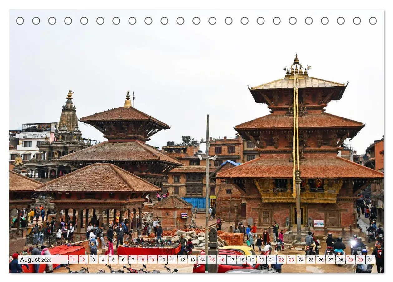 Bild: 9783457413708 | Einzigartiges NEPAL (Tischkalender 2026 DIN A5 quer), CALVENDO...